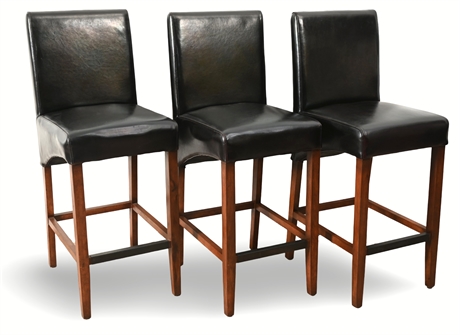 Contemporary Leather Bar Stools