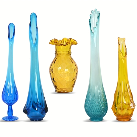 Mid-Century Glass Vases