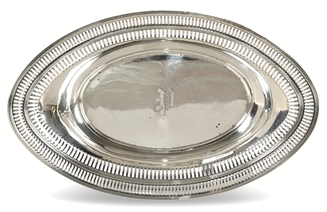 Chas. W. Crankshaw Sterling Silver Oval Bowl