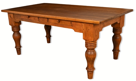 39" Country Pine Dining Table