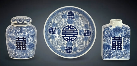 Chinoiserie 'Double Happiness' Accents