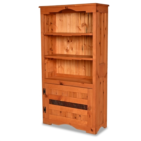 Rustic Pine Bookcase