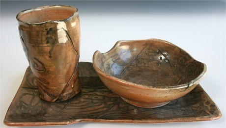 Janice Cook Handcrafted Pottery Set