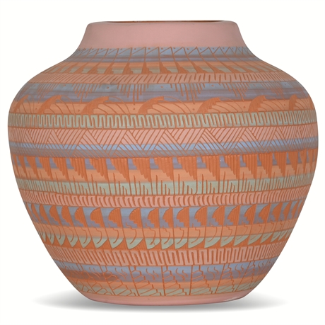 Laura Bahe Navajo Sgraffito Pot