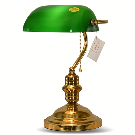 Solid Brass Banker's Lamp