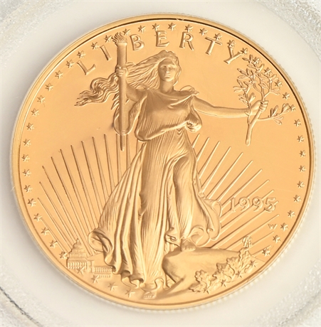 1995 $50 One-Ounce Gold American Eagle PR69