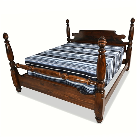 Ethan Allen Colonial Four Poster King Bed