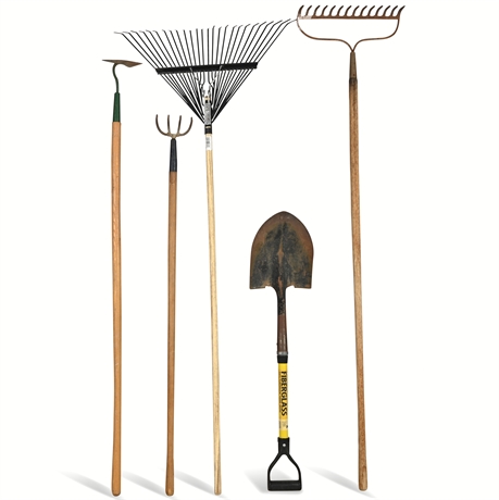 Garden Gang: Shovel and Rakes..