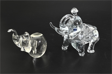 Art Glass Elephants