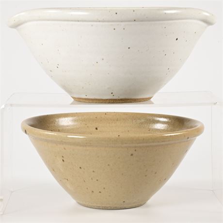 Pair of Artisan Crafted Bowls