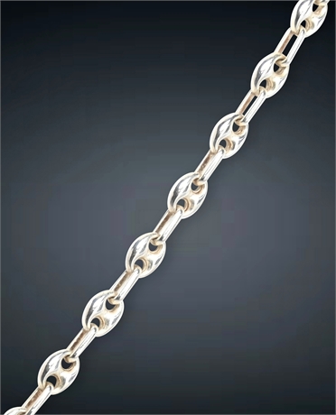 24" Silver Mariner Necklace