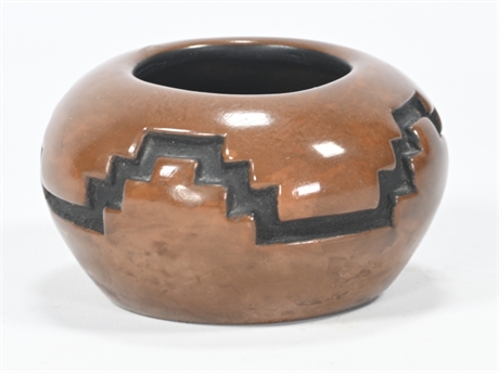 Signed Native American Pottery Bowl