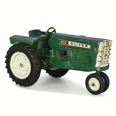 Ertl Oliver 1800 Cast Metal Toy Tractor — Early 1960s Farm Model