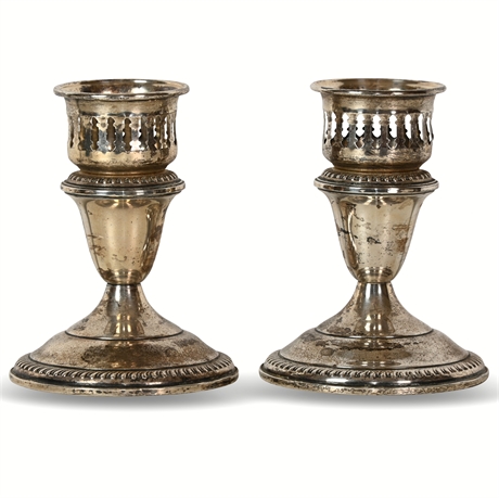 Empire sterling weighted candlesticks on sale 42