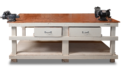 8'x4' Solid Wood Workbench