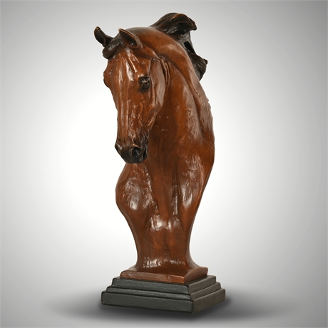 "Southern Comfort" Horse Bust Sculpture by Pat Kasper