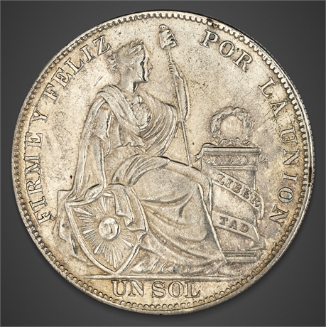 1934 Peru Republic One Sol – Silver