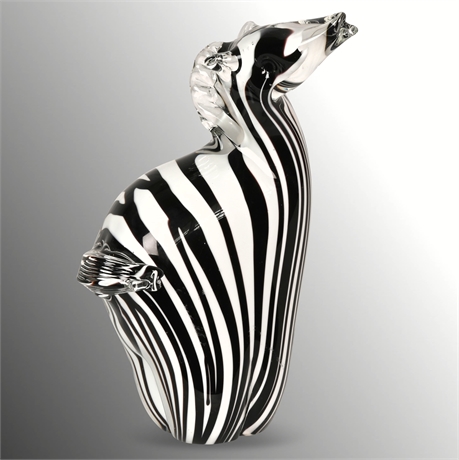 Murano Art Glass Zebra