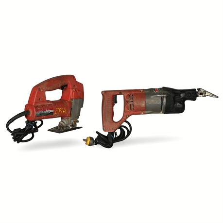 Milwaukee Heavy-Duty Jig Saw & Sawzall Set – Models 6256 & 6511