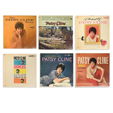 Patsy Cline Collection — Six Decca, MCA & Everest LPs Including Showcase + Story