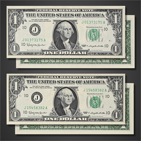 Series 1963 $1 Federal Reserve Note – Granahan/Dillon – Kansas City (J)