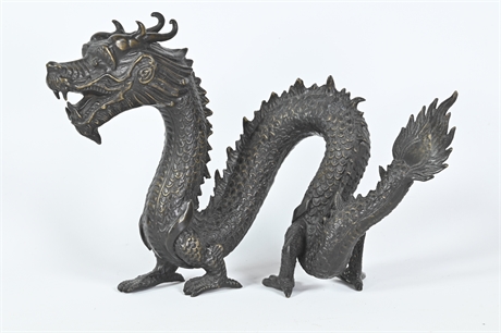 Metal Chinese Dragon Sculpture
