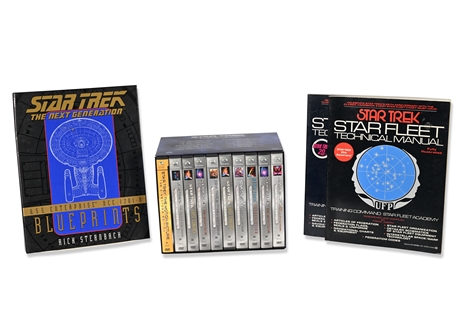 Star Trek 18-DVD Collector’s Set + 2 Manuals + Enterprise-D Blueprints (13)