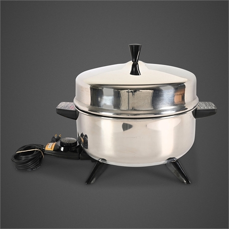 Farberware Pot-Pourri Model 320-A 5 Qt Electric Cooker Atomic Era