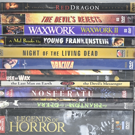 12 Horror DVD Movies
