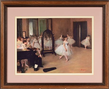 Framed Degas Print
