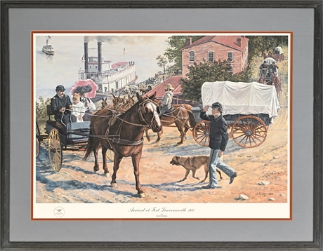 Don Stivers "Arrival at Fort Leavenworth 1882" Ltd Ed Lithograph 343/1000