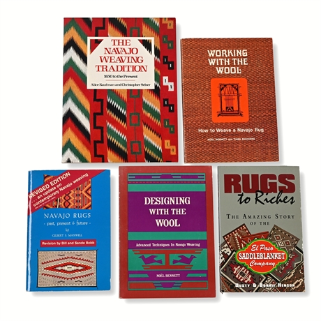 5 Navajo & Southwestern Weaving Reference Books