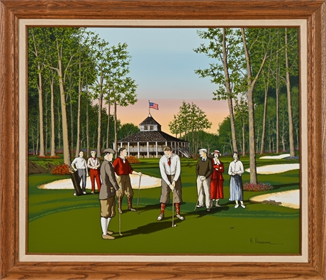 'Bobby Jones at Augusta' by H. Hargrove