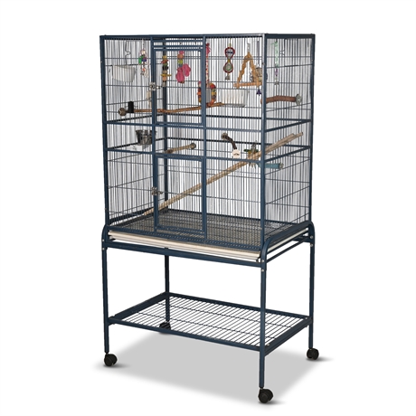 62" Bird Cage with Rolling Stand
