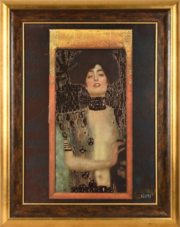 Gustav Klimt’s "Judith and the Head of Holofernes" Gold Foil Print