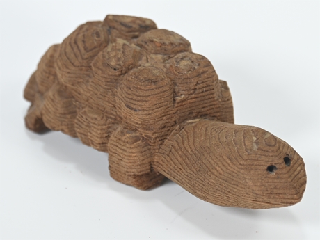 Tarahumara Bark Carved Turtle
