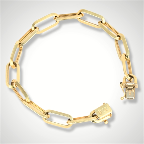 14K UnoAErre Gold Italian Link Bracelet