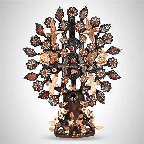 Lucy F. Mexican “Tree of Life” Ceramic Sculpture
