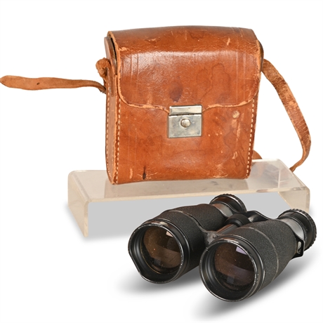 Vintage Achromatic Binoculars with Bag