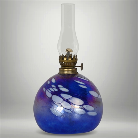 Art Glass Oil Lamp