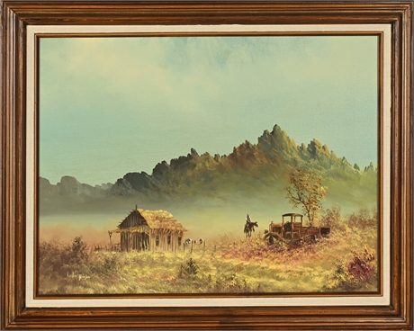 Lester Hughes 'Nostalgic' Landscape