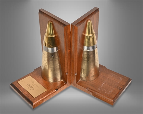 US Army Projectile Bookends