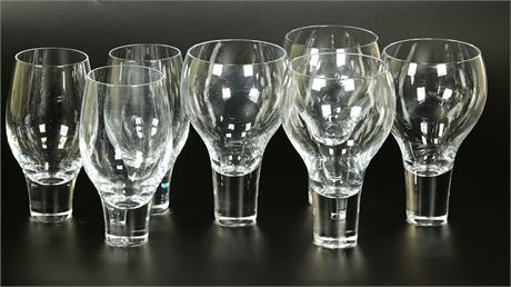 Nambé Contour Crystal Wine Glasses