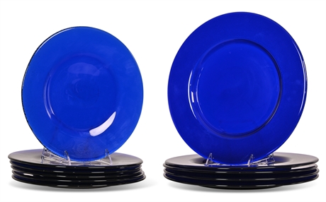 Cobalt Glass Plates & Chargers