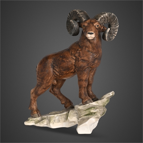 Goebel W. Germany "Dickhornschaf" Bighorn Sheep Porcelain Figurine