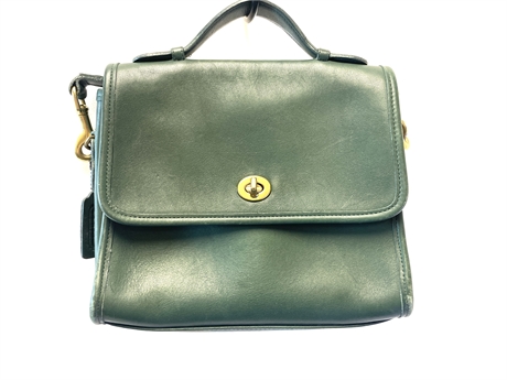 Coach Green Leather Purse