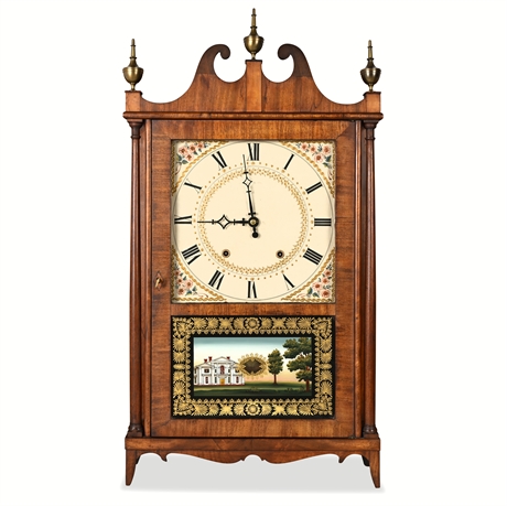 Eli Terry Pillar & Scroll Shelf Clock, c. 1820s – Running with Keys