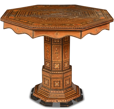 Mother-of-Pearl Inlay Moroccan Table