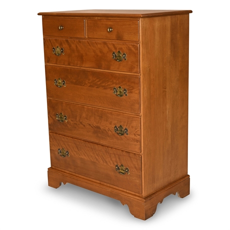 Ethan Allen by Baumritter "Nutmeg" Maple Six-Drawer Tall Chest, Model 501