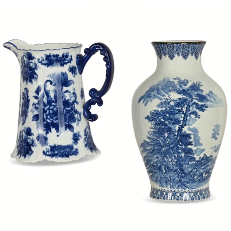 Decorative Vase & Pitcher